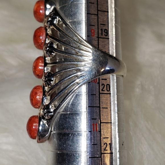 Price Firm Red Coral Ring - Picture 10 of 13